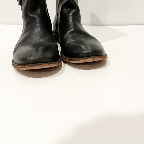 Frye Black Mid Calf Leather Boots - Picture 7 of 15